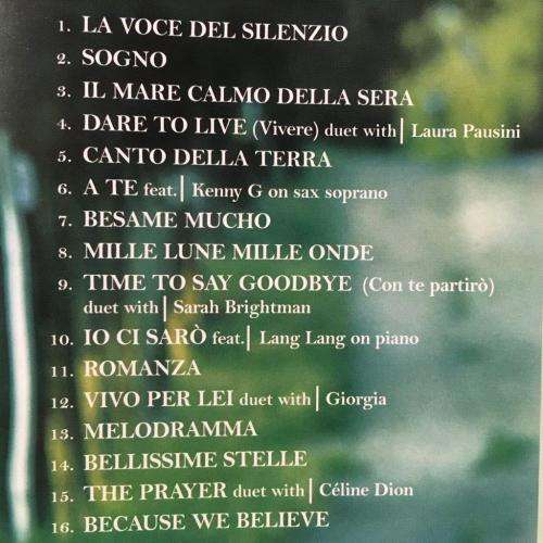 CD - Andrea Bocelli - Vivere The Best of