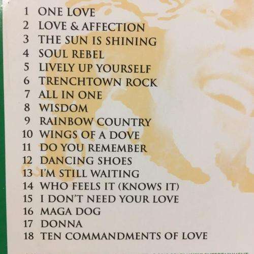 CD - Bob Marley - One Love (Card Cover)