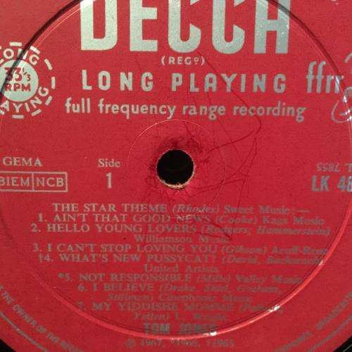 LP - Tom Jones - At The Talk of the Town