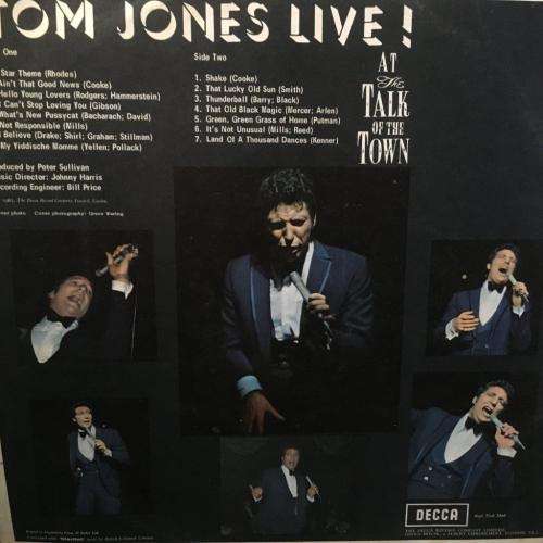 LP - Tom Jones - At The Talk of the Town