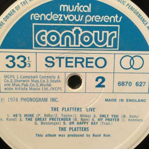 LP - The Platters - Live