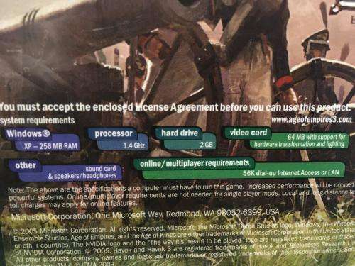 PC - Age of Empires III - (New Sealed)