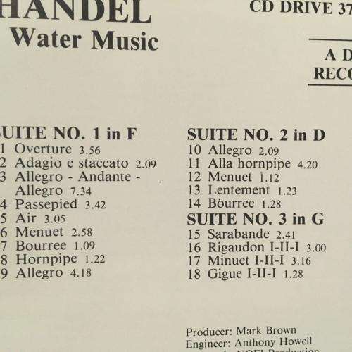 CD - Handel - Water Music