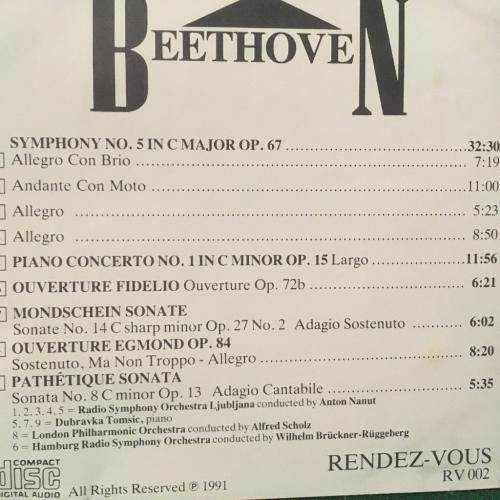 CD - Beethoven - Rendez-Vous With