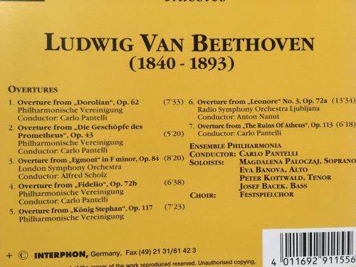 CD - Beethoven - Overtures