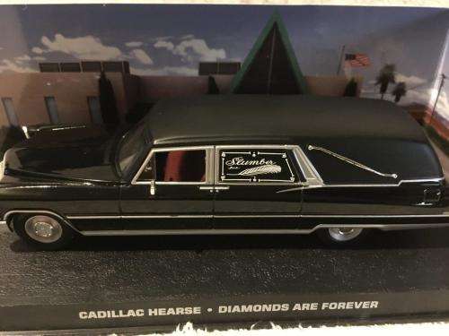 Cadillac Hearse  - Diamonds Are Forever - James Bond Car Collection -  1:43 Scale Die Cast