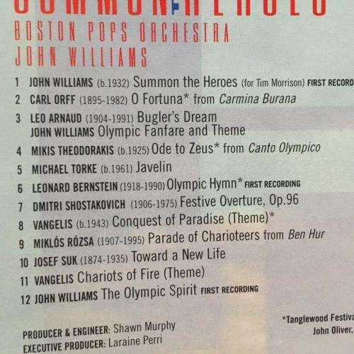 CD - Summon The Heroes - The Officail Centennial Olympic Theme - Boston Pops Orchestra