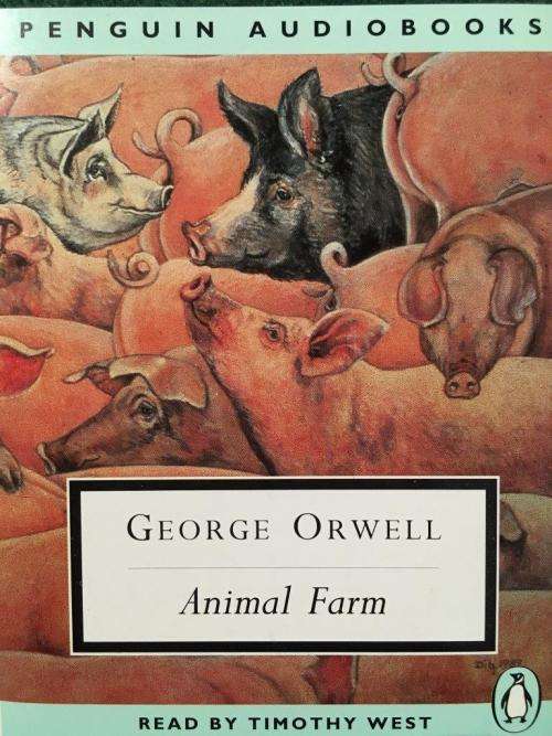 Cassette - George Orwell Animal Farm  - Read By Timothy West  (2 cassettes)
