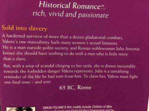 CD - The Gladiator's Honor - Michelle Styles - Mills & Boon Audio read by Simon Poland (4cd's)