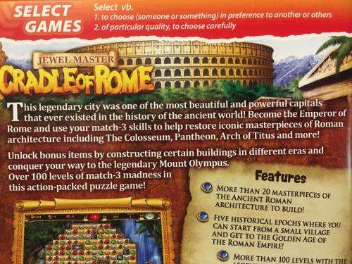 PC - Jewel Master Cradle of Rome `Build your empire,one match at a time!`