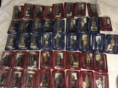 43 x Del Prado Men At War Lead Soldier Collection (+-7cm tall) (new never opened)