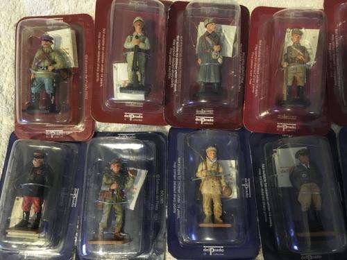 43 x Del Prado Men At War Lead Soldier Collection (+-7cm tall) (new never opened)