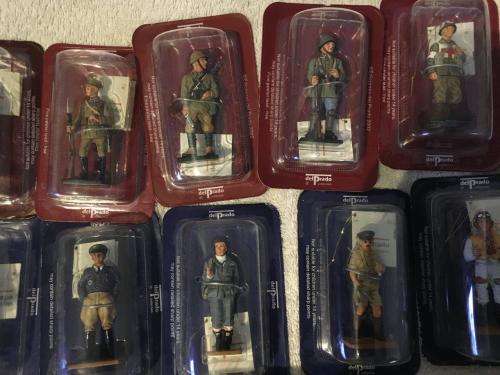 43 x Del Prado Men At War Lead Soldier Collection (+-7cm tall) (new never opened)