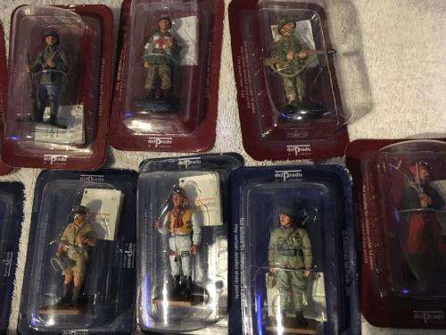 43 x Del Prado Men At War Lead Soldier Collection (+-7cm tall) (new never opened)