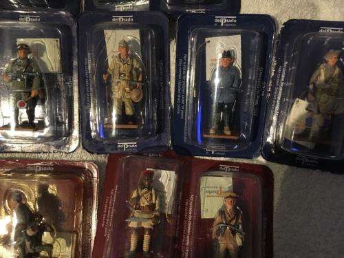 43 x Del Prado Men At War Lead Soldier Collection (+-7cm tall) (new never opened)