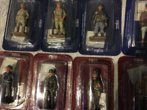 43 x Del Prado Men At War Lead Soldier Collection (+-7cm tall) (new never opened)