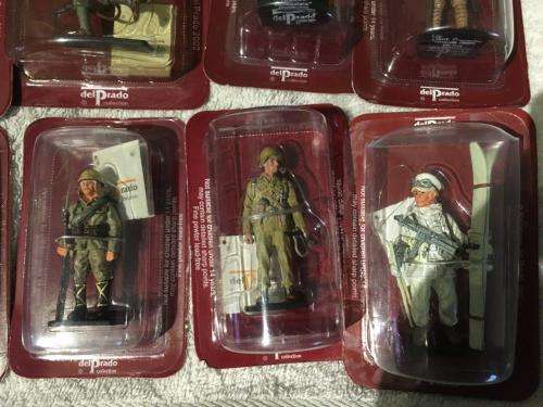 43 x Del Prado Men At War Lead Soldier Collection (+-7cm tall) (new never opened)