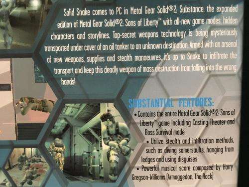 PC - Metal Gear Solid 2 Substance