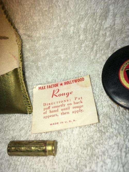 Vintage Max Factor Hollywood Rouge Made In U.S.A circa 1950`s