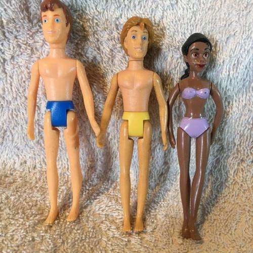 Job Lot of 3 Polly Pocket Dolls - made by Disney