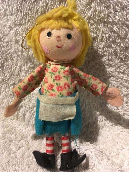 Vintage Decoration Doll Made in Japan +- 12cm