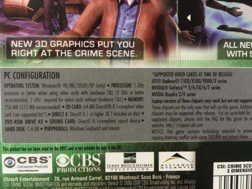 PC - CSI - Crime Scene Investigation - 3 Dimensions of Murder