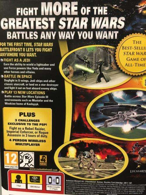 PSP - Star Wars Battlefront II - PSP Essentials