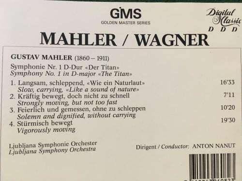CD - Gustav Mahler / Richard Wagner