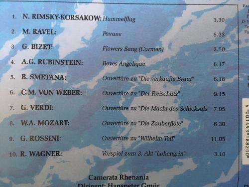 CD - Classical Master Pieces - Stereo RC 93212