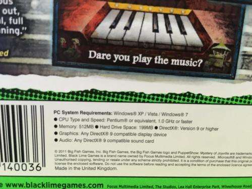 PC - Puppetshow Mystery of Joyville - Hidden Object Game