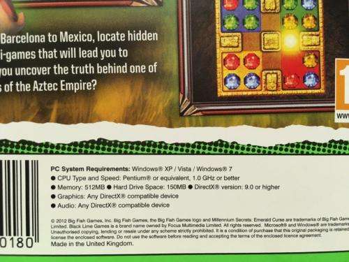PC - Millennium Secrets - Emerald Curse - Hidden object Game