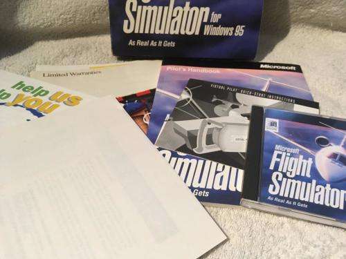 PC - Microsoft Flight Simulator for Windows 95 As real As It gets (Big Box Game)