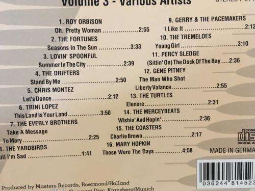 CD - Hits Of The 60`s Volume 3