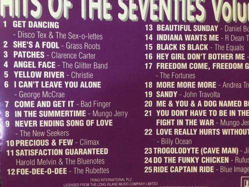 CD - Greatest Hits of The 70`s Volume One