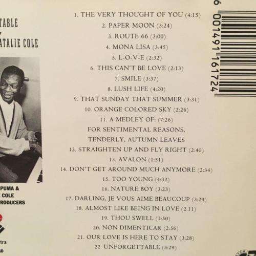 CD - Natalie Cole - Unforgettable With Love