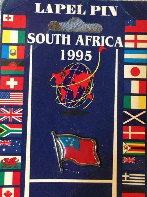 Rugby World Cup South Africa 1995 Korea Lapel Pin (NOS)