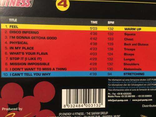 CD - Energy 4 Fitness - Just Pump 4