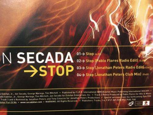 CD - Jon Secada - Stop (single)