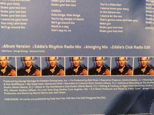 CD - Ricky Martin - Shake Your Bon-Bon (single)