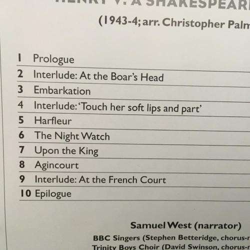 CD - BBC Music - Walton Henry V