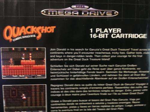 Sega Mega Drive - Quackshot Starring Donald Duck