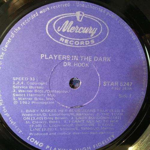 LP - Dr, Hook - Players In The Dark