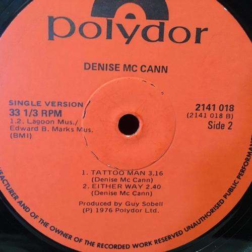 LP - Denise McCann - Tattoo Man Special Disco Version