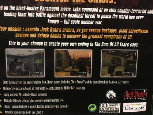 PS2 - The Sum Of All Fears