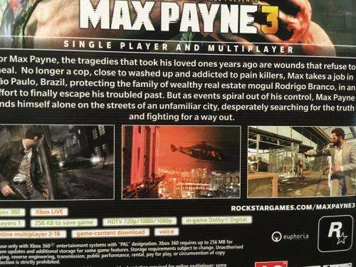 Xbox 360 - Max Payne 3