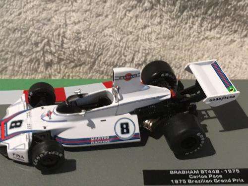 Brabham BT44B 1975 - Carlos Pace 1975 Brazilian Grand Prix -  F1 Car Collection 1:43 Scale Die Cast
