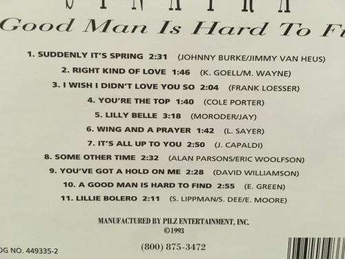CD - Frank Sinatra - A Good Man Is Hard To Find