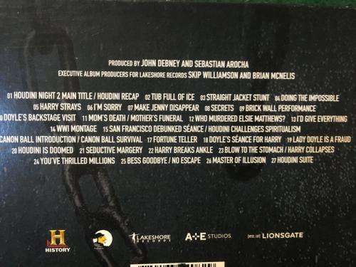 CD - Houdini - Original Television Soundtrack Volume Two (Card Cover)