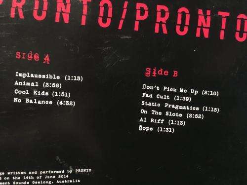 CD - Pronto Pronto (Card Cover)