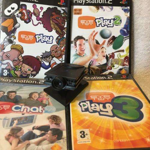 PS2 - Eyetoy Camera  + 3 games & Eyetoy Chat lite